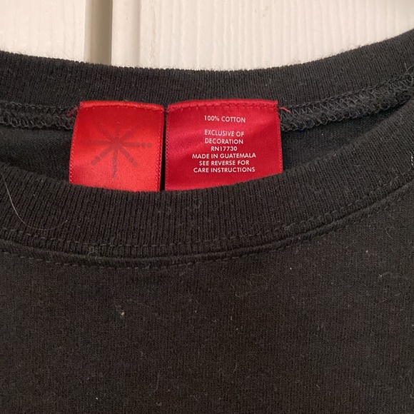 Black snowman long sleeve shirt - Picture 3 of 4